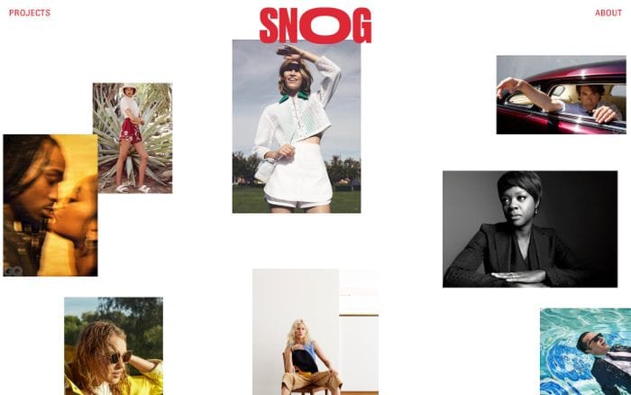 Snog Productions website preview