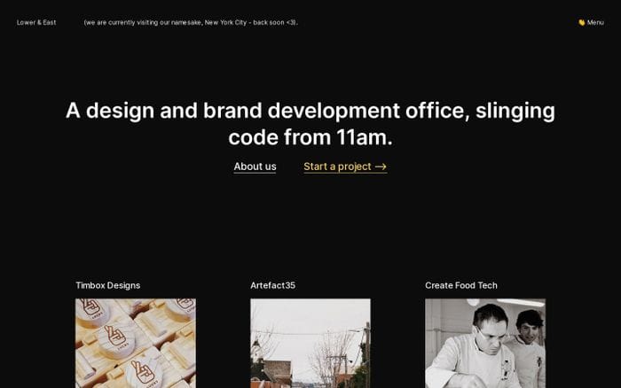 Lower & East website preview