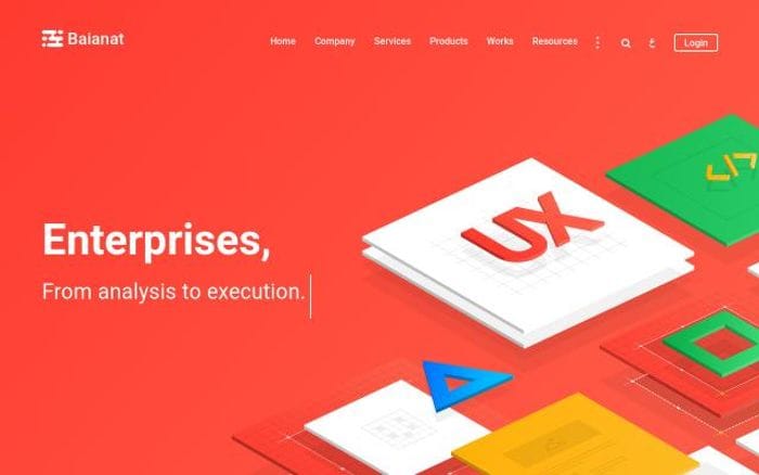 Baianat website preview