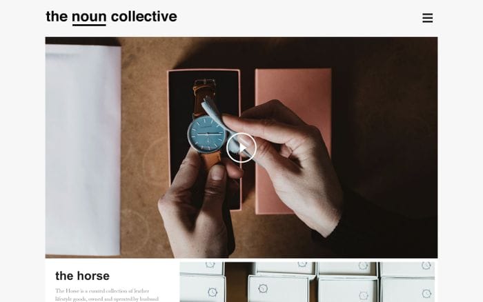 the noun collective | a visual journey of people and places website preview