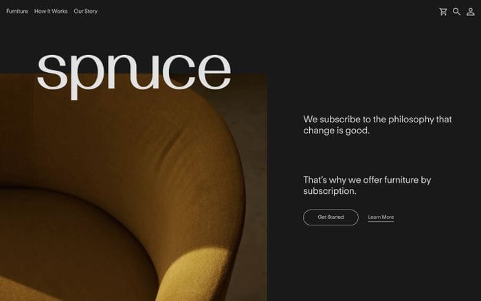 Spruce website preview