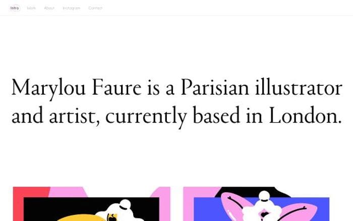 Maryloufaure website preview
