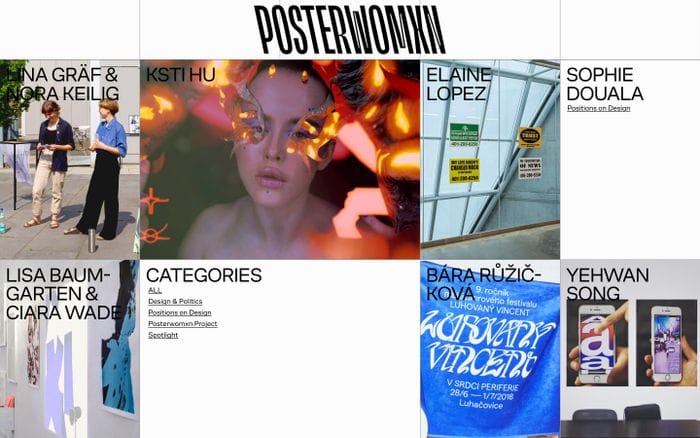 Posterwomxn website preview