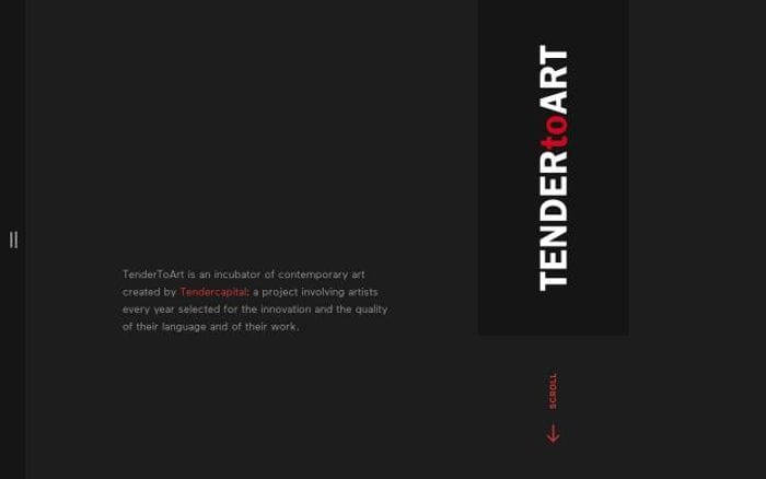 Tendertoart website preview