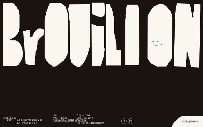 Brouillon website preview