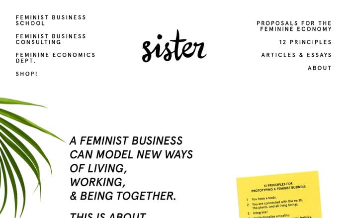 Sister website preview