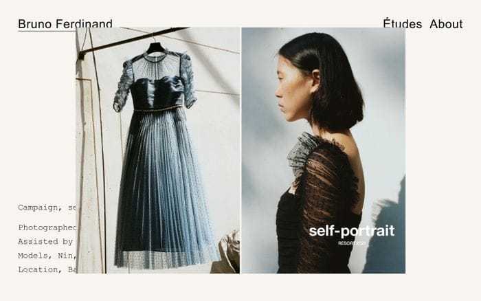 Bruno Ferdinand website preview