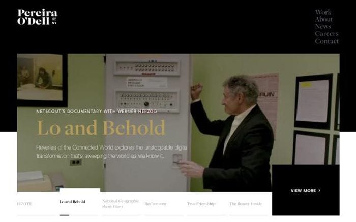 Pereiraodell website preview