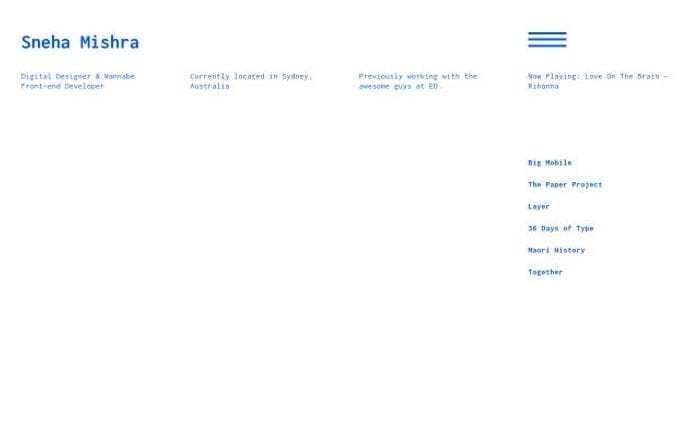 Snehamishra website preview