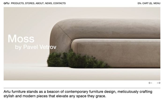 Artu website preview