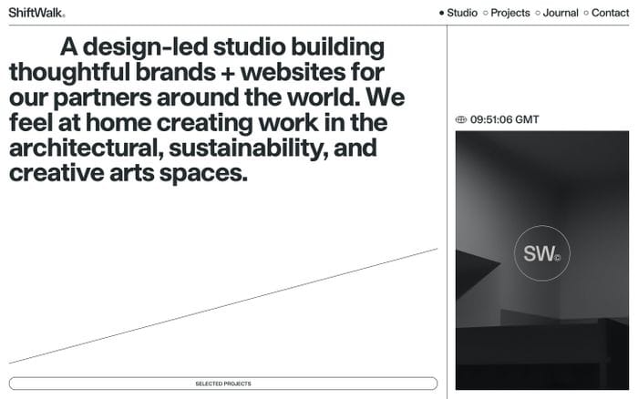 ShiftWalk website preview