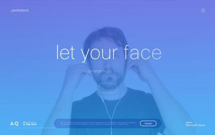 Peekabeat website preview