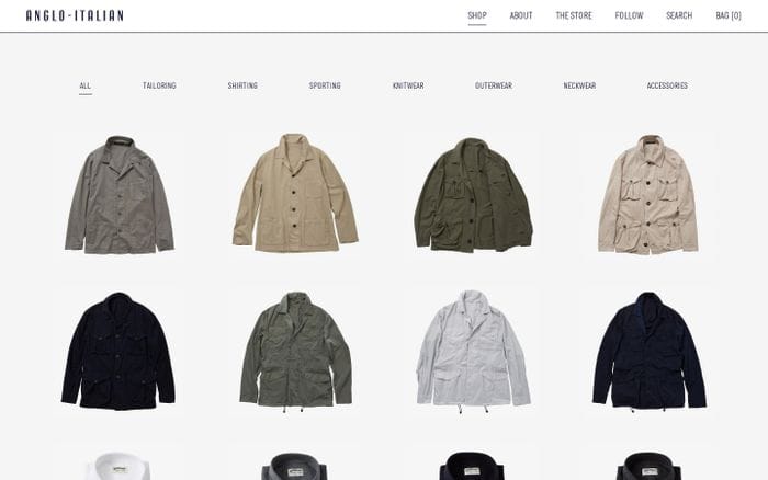 Anglo-Italian website preview