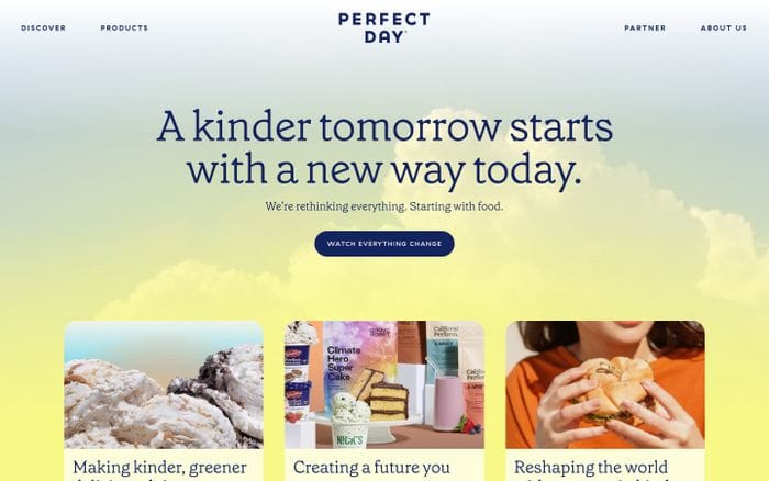 Perfect Day website preview