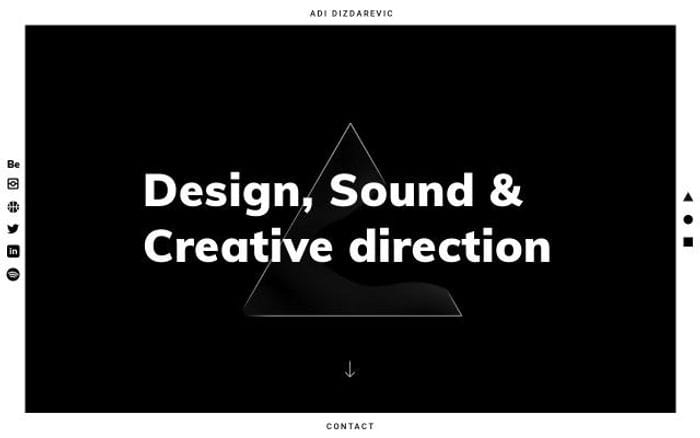 Adidizdarevic website preview
