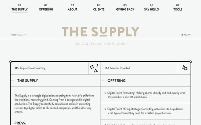 Thesupply website preview