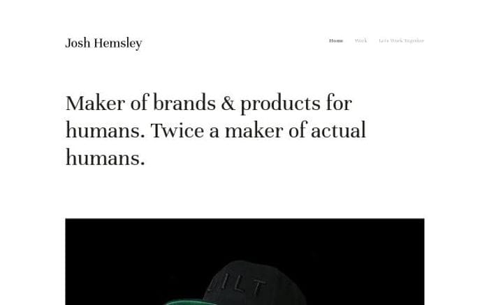 Joshhemsley website preview