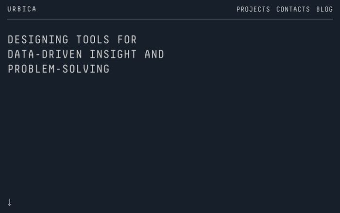 Urbica website preview