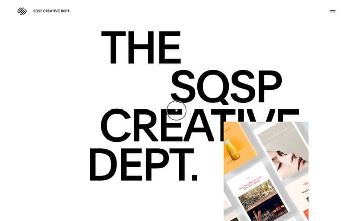 SQSP Creative Dept. website preview