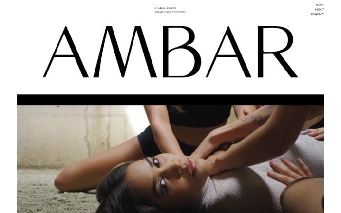 Ambar Amill Bosco website preview
