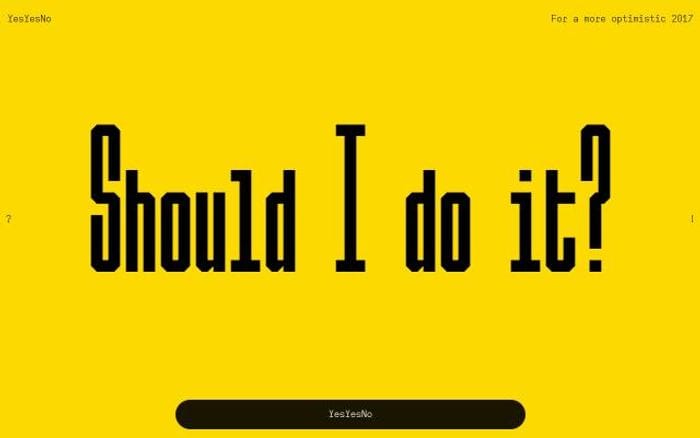 Yesyesno website preview
