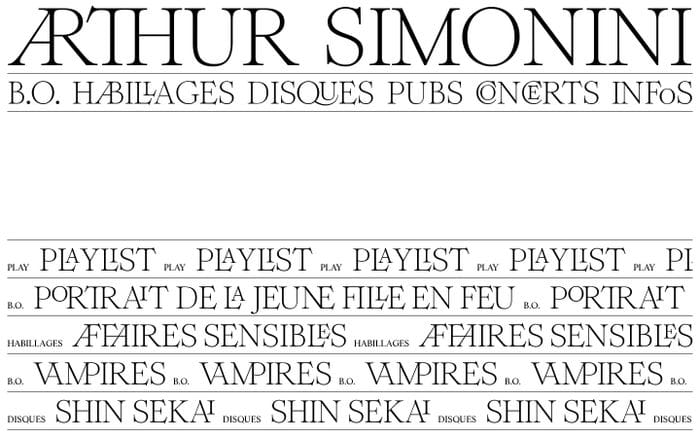 Arthur Simonini website preview