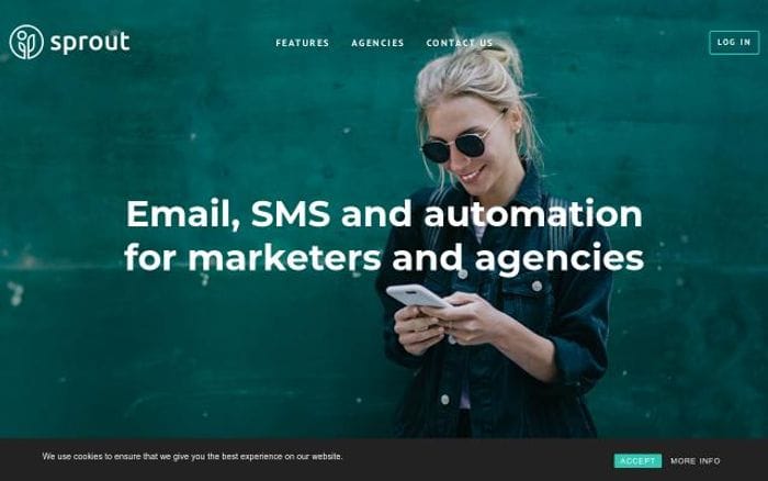 Sproutsend website preview