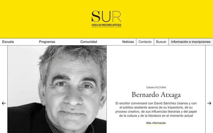 Escuela Sur website preview