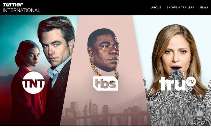 Turner Entertainment website preview