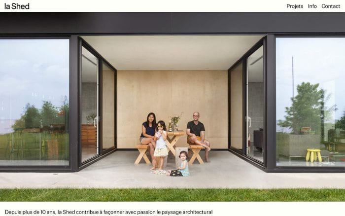 La Shed Architecture website preview