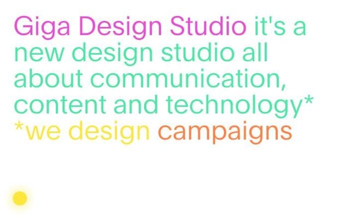 Gigadesignstudio website preview