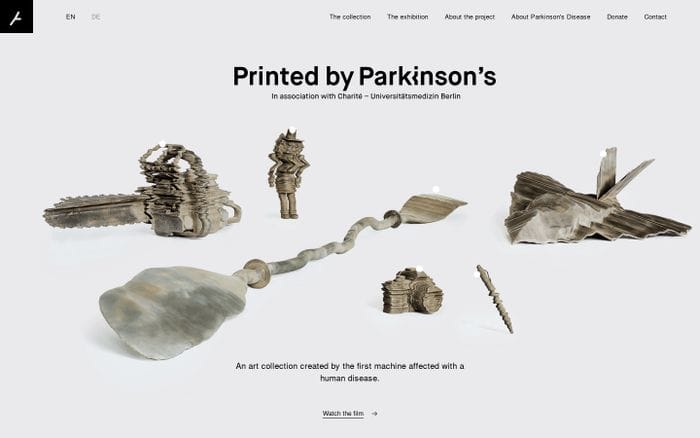 Printed by Parkinson's website preview