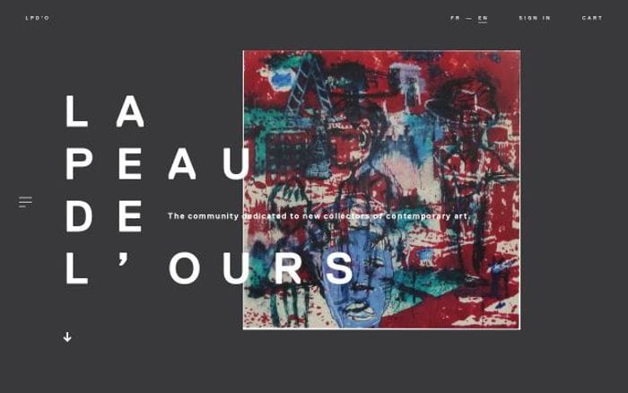 Lapeaudelours website preview