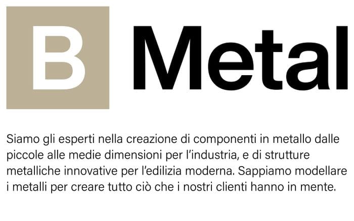 B-Metal website preview
