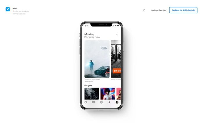 Must website preview