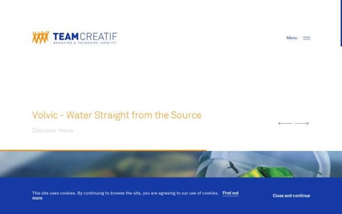 Team-creatif website preview