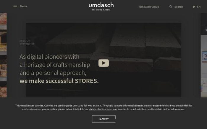 Umdasch website preview