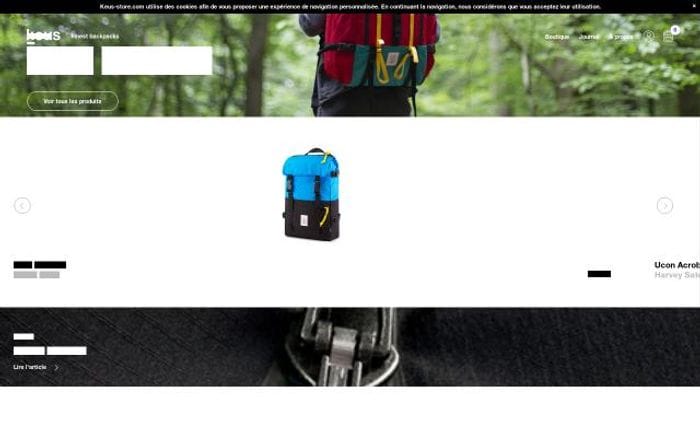 Keus-store website preview