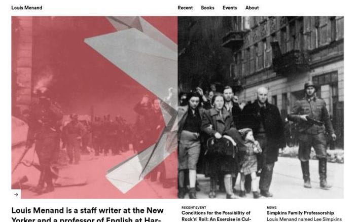 Louismenand website preview