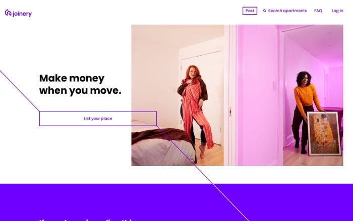 Joinery | Make Money When You Move website preview