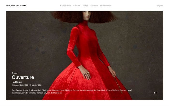 Expositions — Galerie Rabouan Moussion website preview