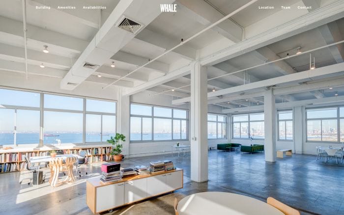 Whale Brooklyn - Commercial Space for Rent website preview