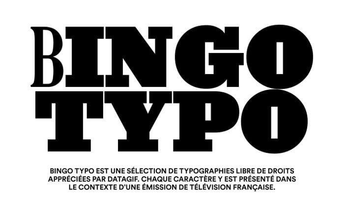 BINGO TYPO website preview