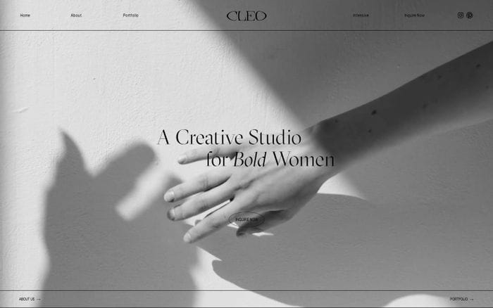 Studio Cleo website preview