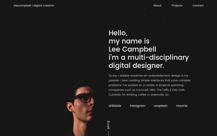 Leecampbell website preview