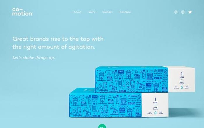 Comotion website preview