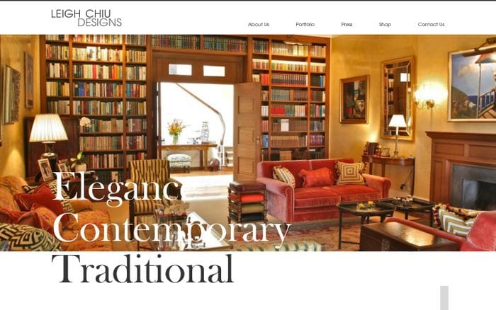  Leigh Chiu Designs | Interior Designer website preview
