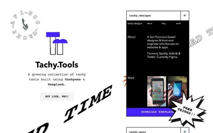 Tachy website preview