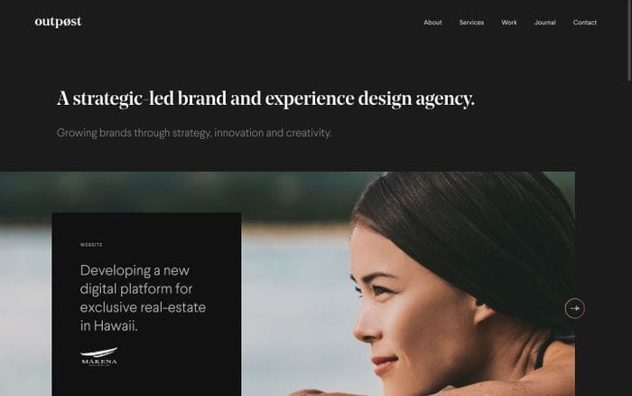 Outpost website preview