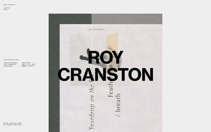 Roy Cranston website preview